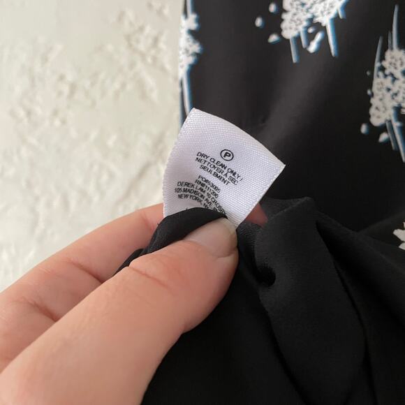 Derek Lam 10 Crosby Asymmetrical Hem Patterned Ruffle Mini Dress sz 8 - Picture 6 of 8